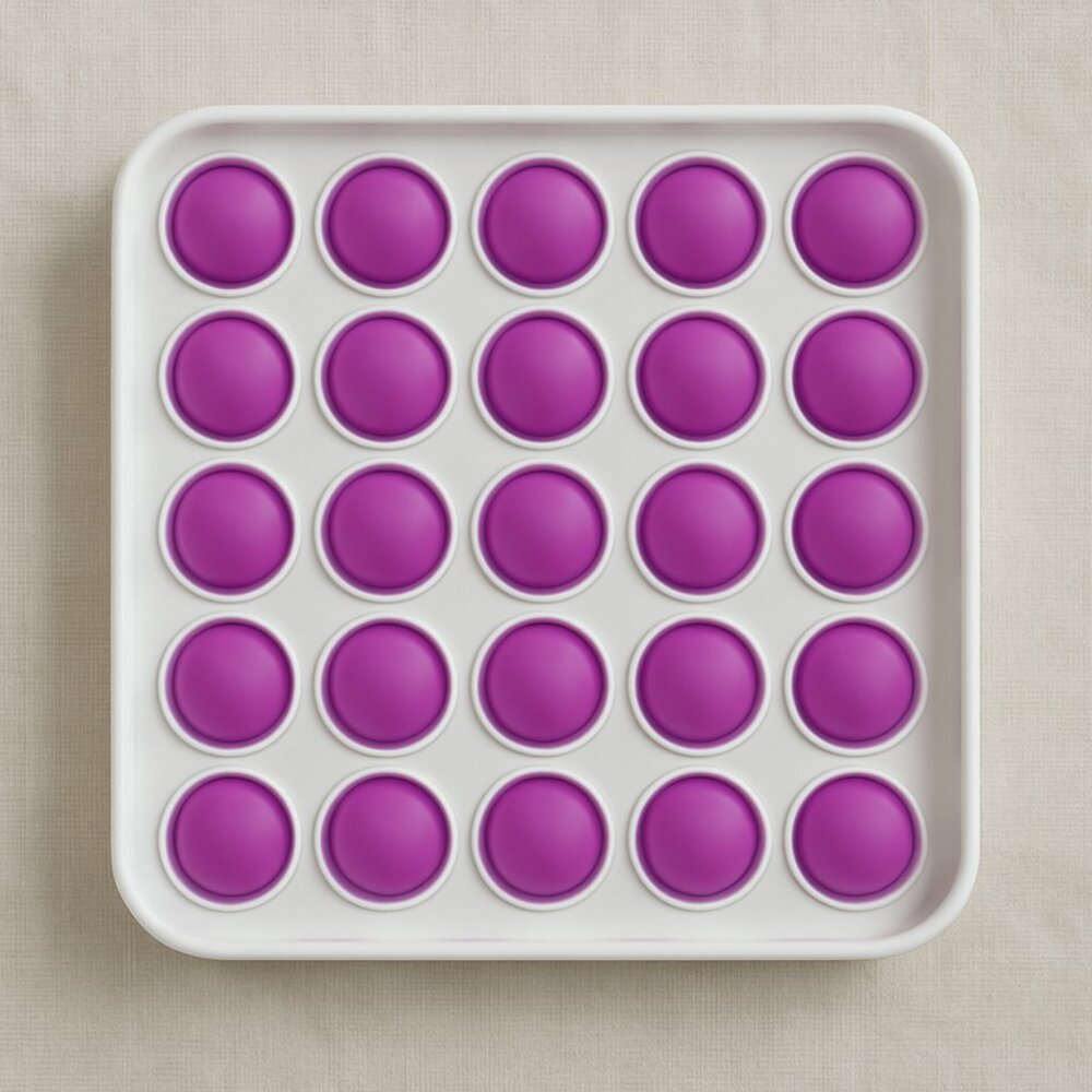 Purple Square Pop-It Fidget Toy – Stress Relief & Sensory Play
